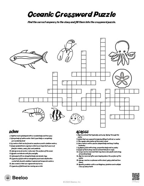 You can narrow down the possible answers by specifying the number of letters it contains. . Oceanic staple crossword